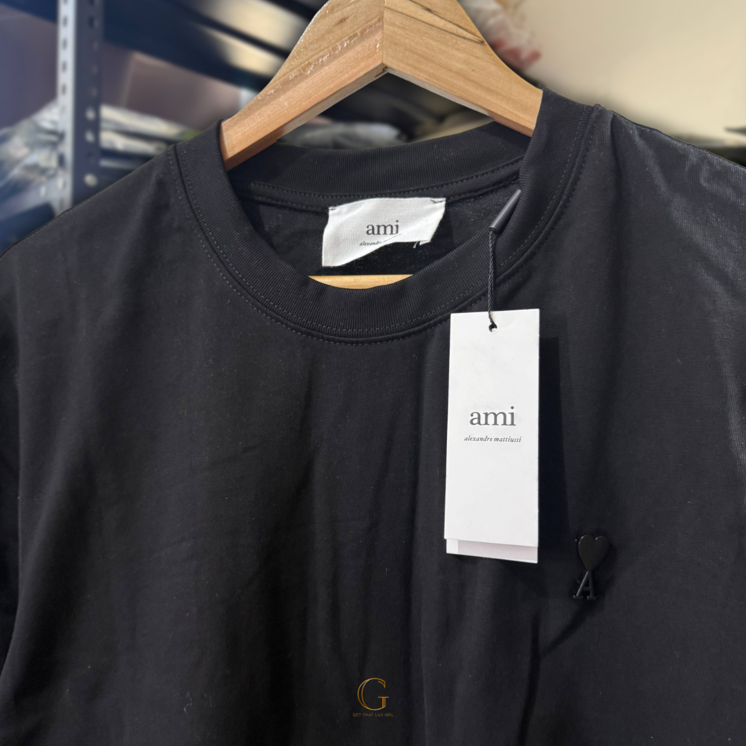 Ami Shirt EMBLEM LOGO BLACK thumbnail 2