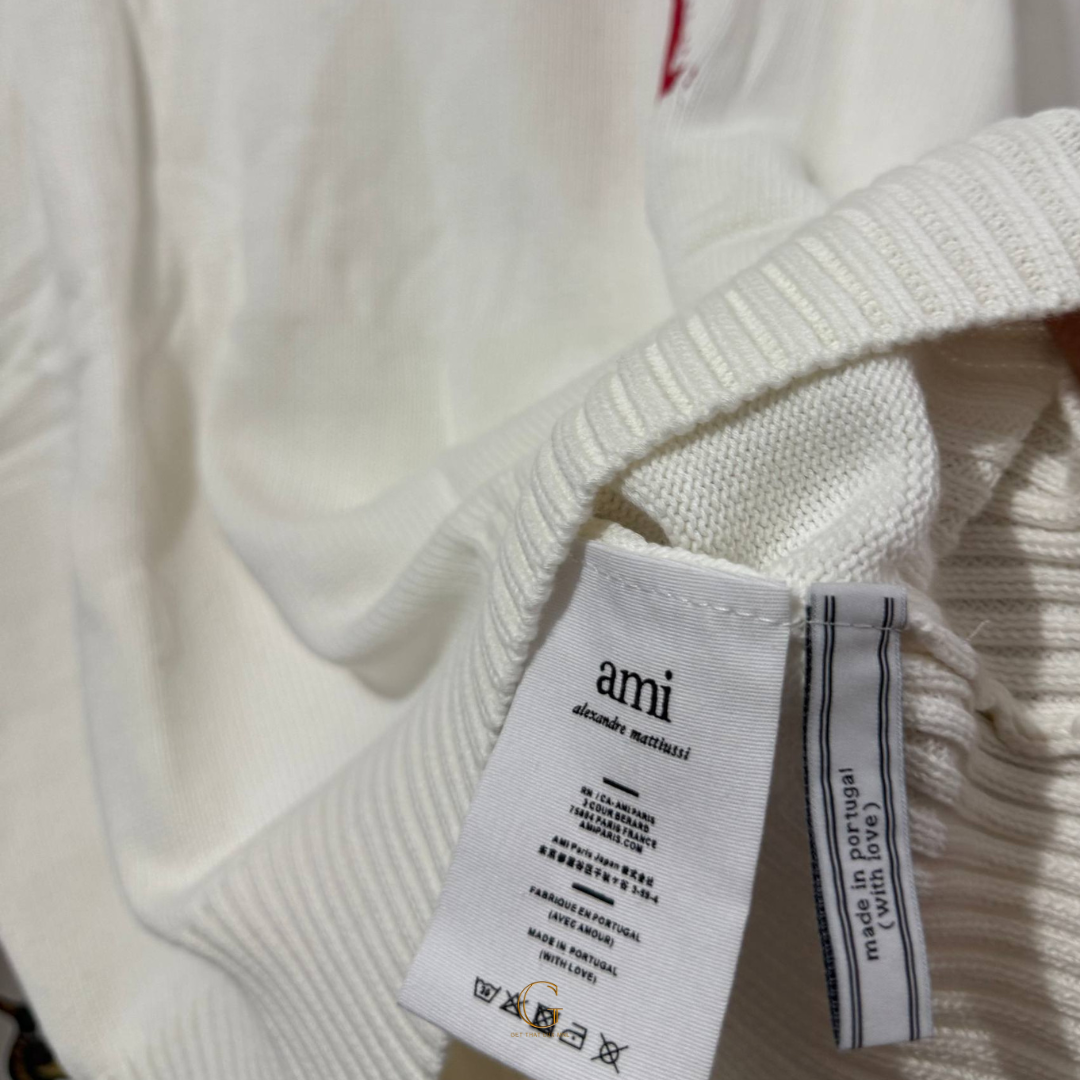 Ami Knitted Sweater White thumbnail 3