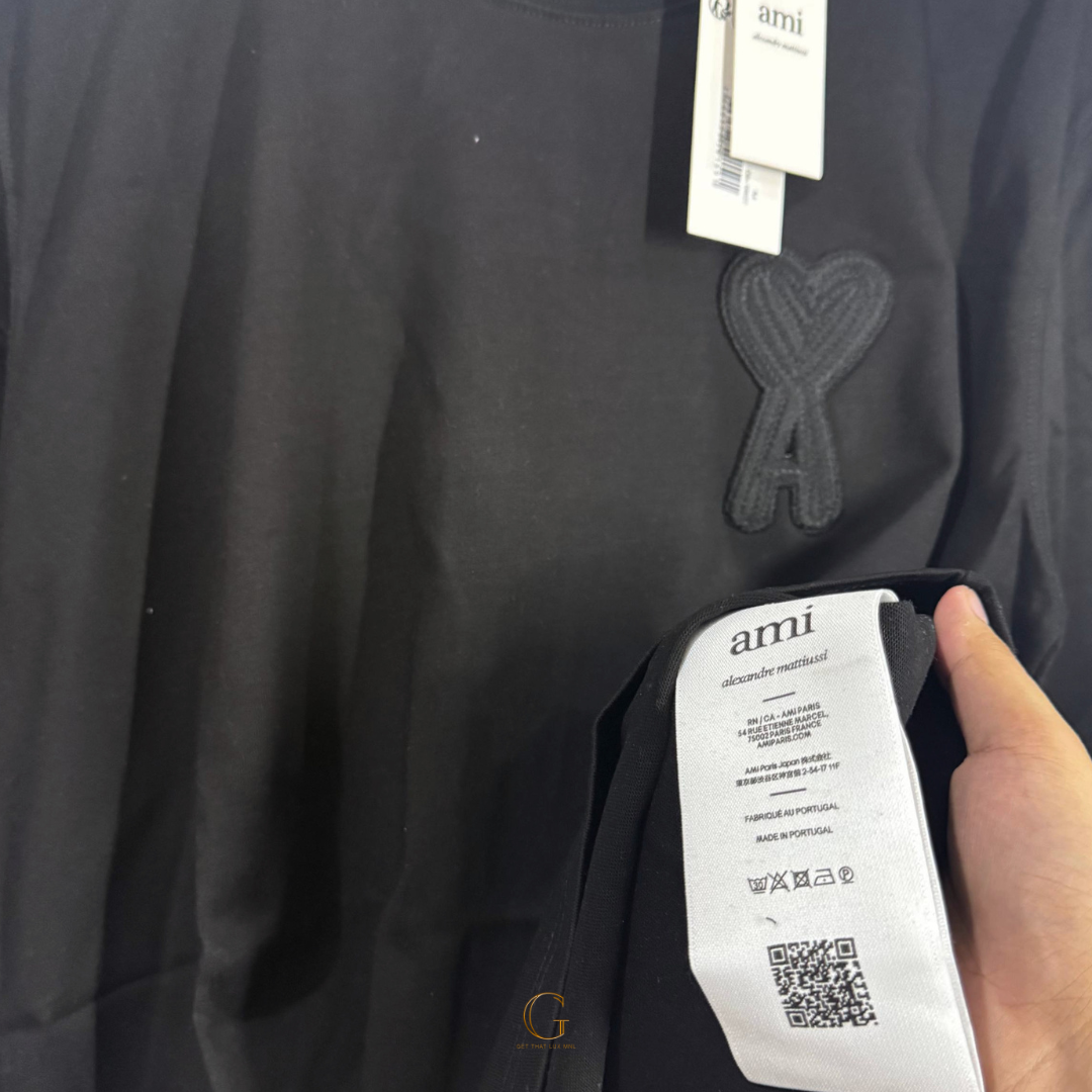 Ami Shirt ALL BLACK PATCH V1 thumbnail 3