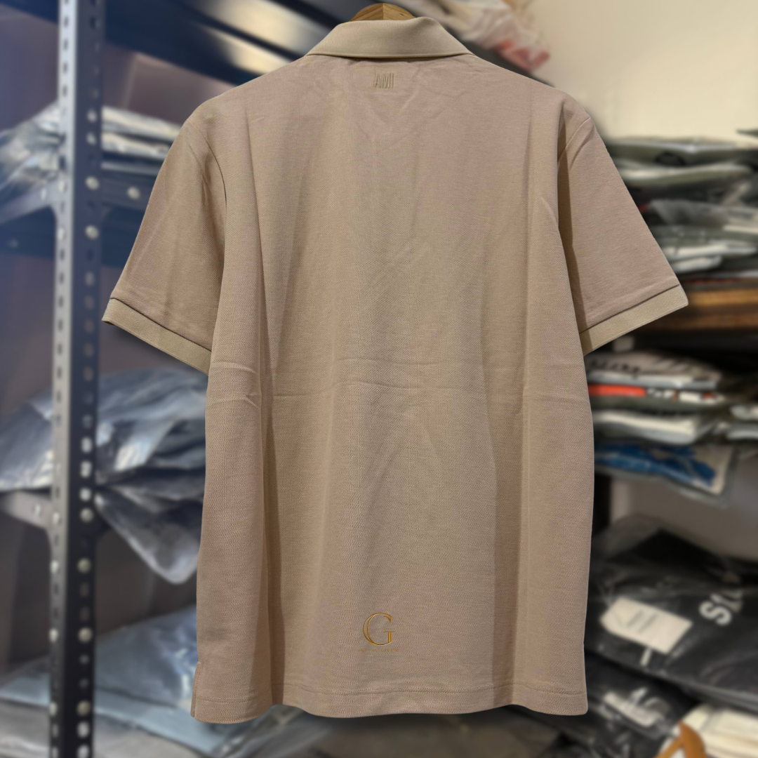 Ami Polo Shirt KHAKI thumbnail 4