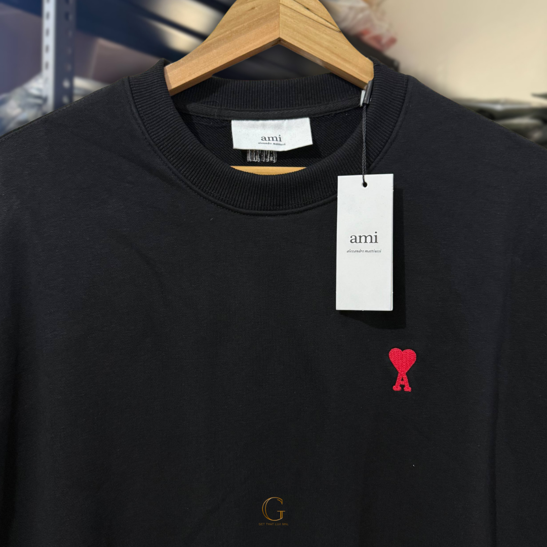 AMI SWEATER BLACK thumbnail 2