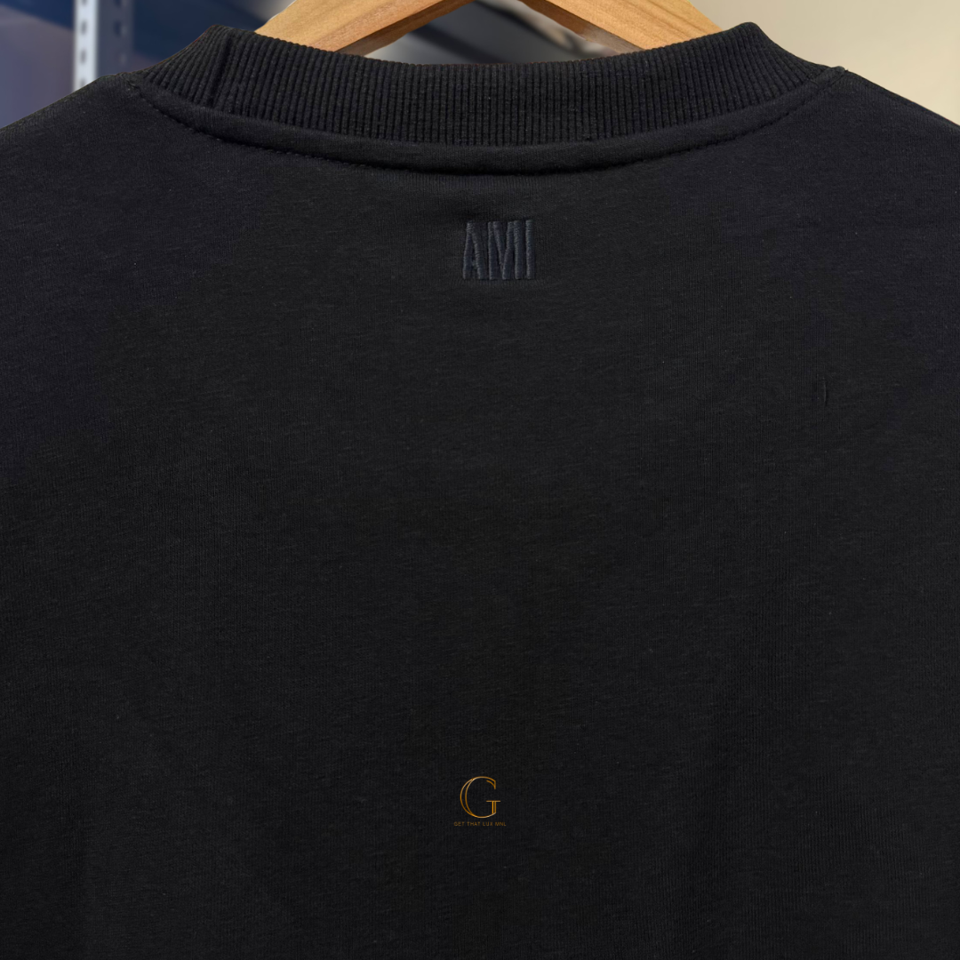 AMI SWEATER BLACK thumbnail 6