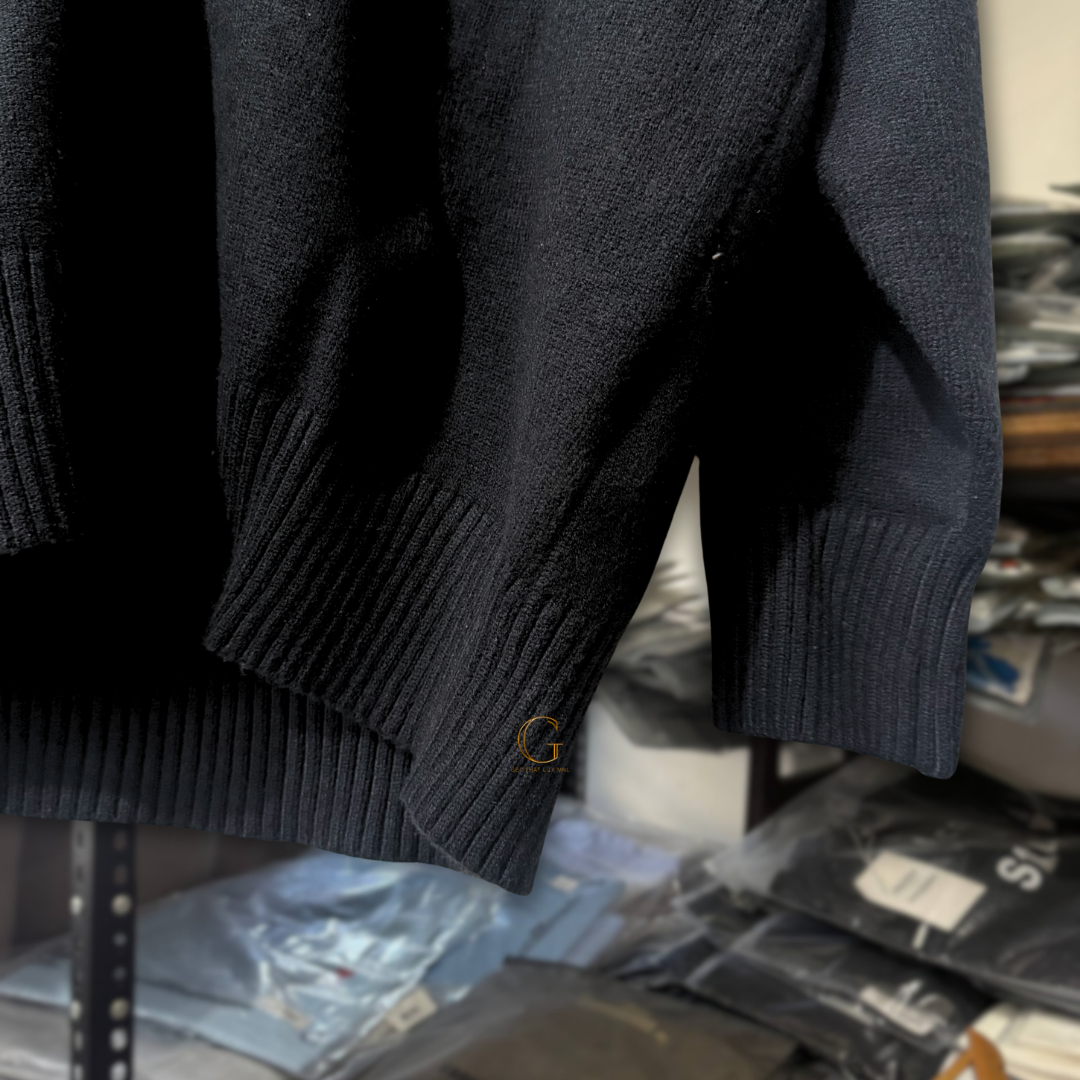 Ami Knitted Cardigan Black thumbnail 4