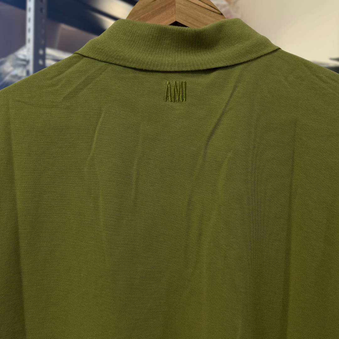 Ami Polo Shirt MOSS BLACK LOGO thumbnail 5