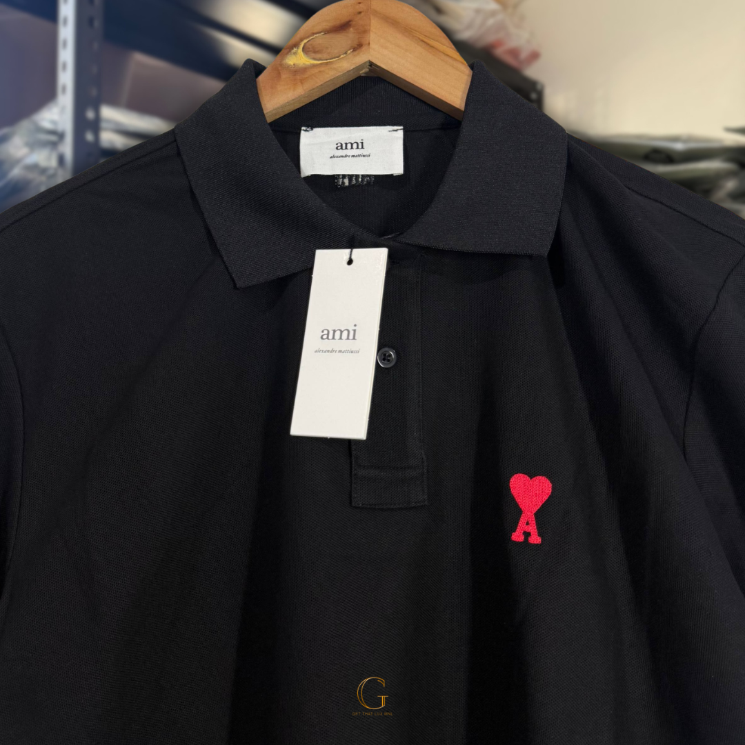 Ami Polo Shirt BLACK thumbnail 2