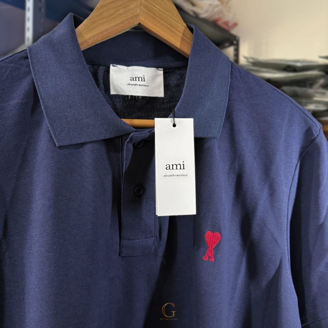 Ami Polo Shirt NAVY thumbnail 2