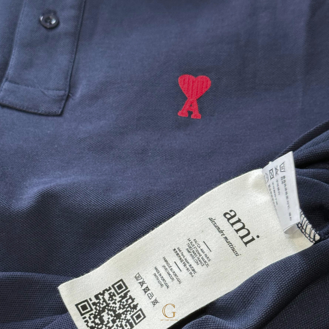 Ami Polo Shirt NAVY thumbnail 3
