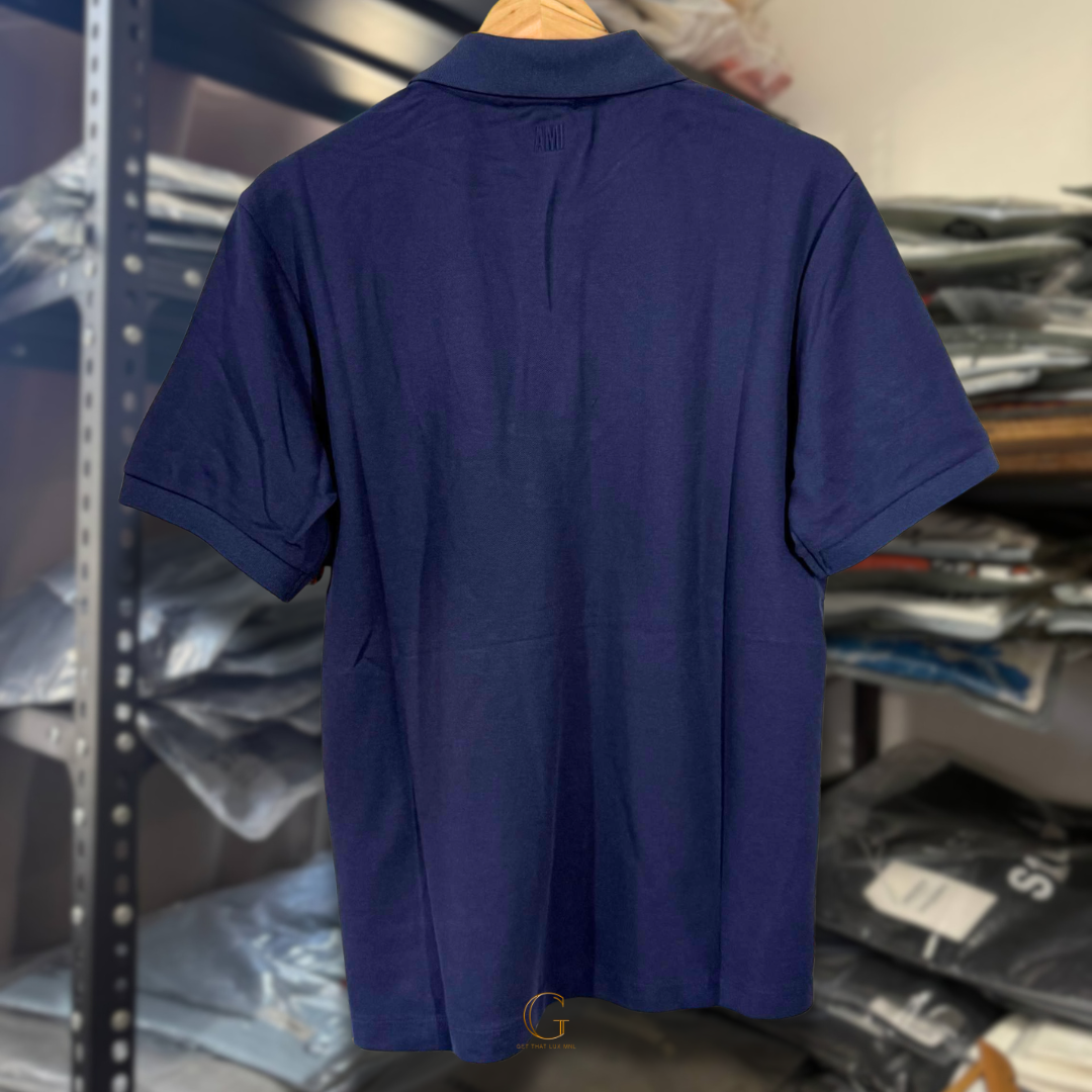 Ami Polo Shirt NAVY thumbnail 4