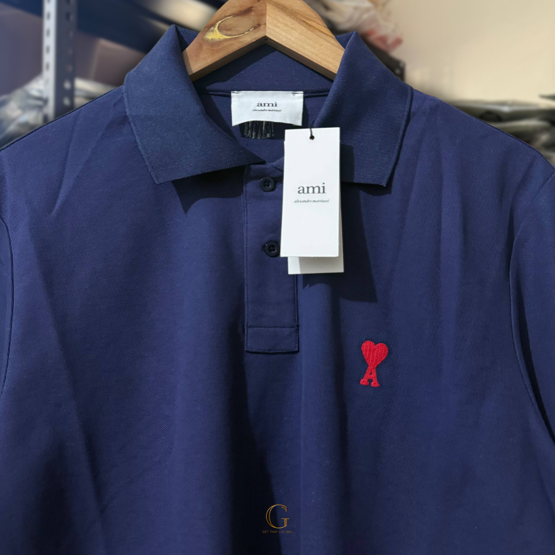 Ami Polo Shirt SAPPHIRE thumbnail 2