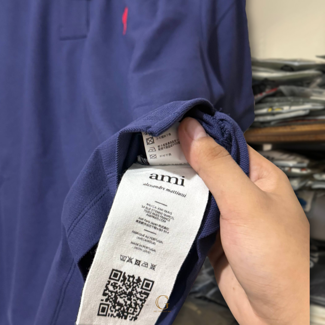 Ami Polo Shirt SAPPHIRE thumbnail 3