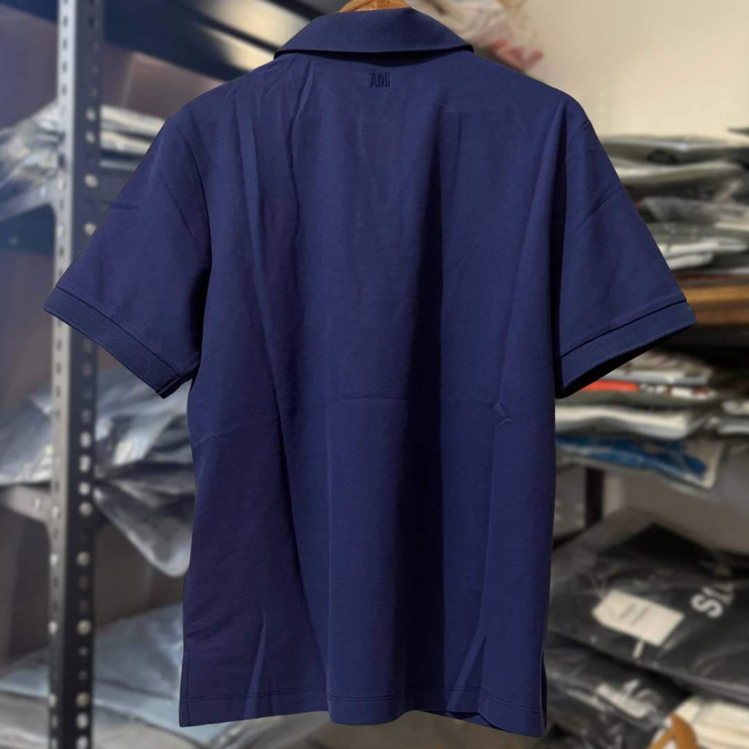 Ami Polo Shirt SAPPHIRE thumbnail 4