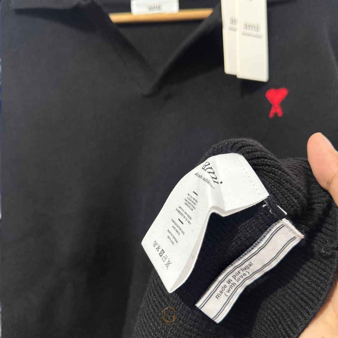 AMI PULLOVER SWEATER BLACK thumbnail 3