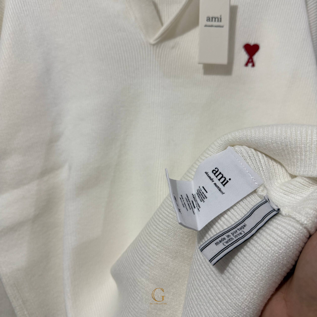 AMI PULLOVER SWEATER WHITE thumbnail 3