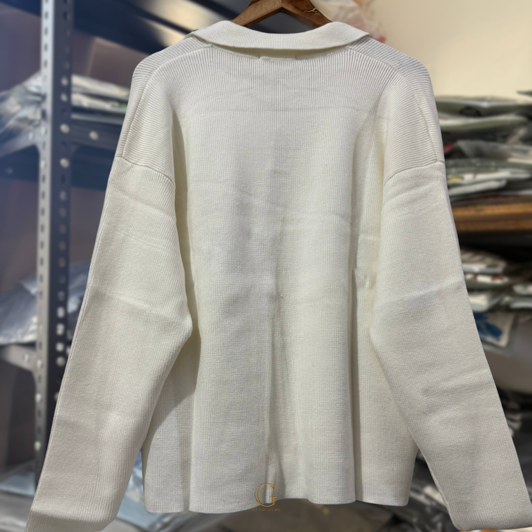 AMI PULLOVER SWEATER WHITE thumbnail 4
