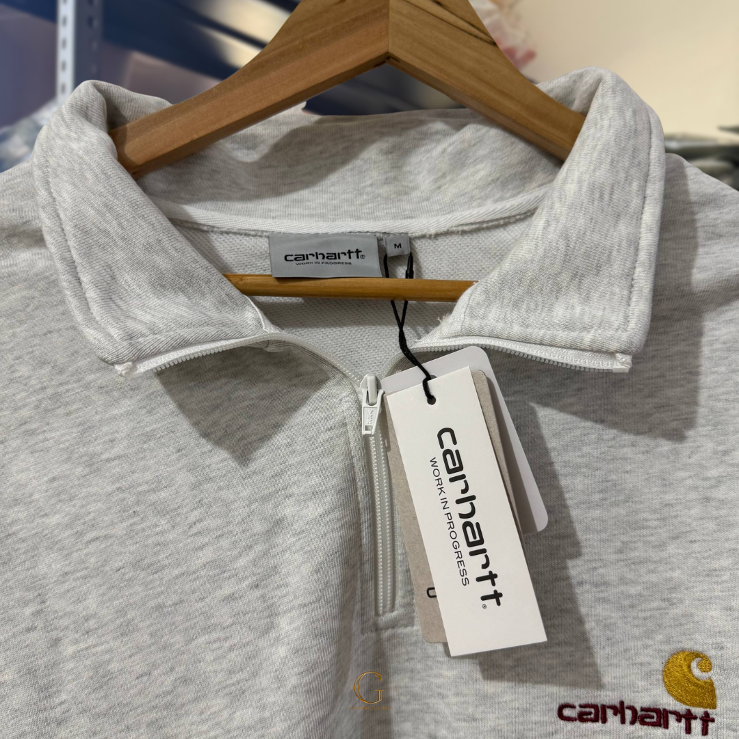 Carhartt QUARTER ZIP SWEATER GRAY thumbnail 2