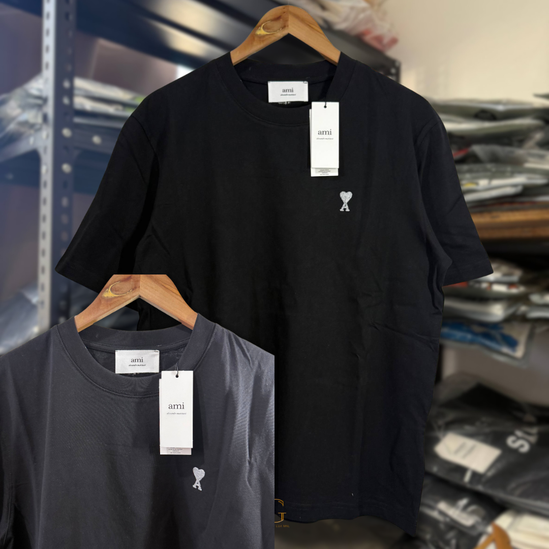 Ami Shirt SILVER BLACK