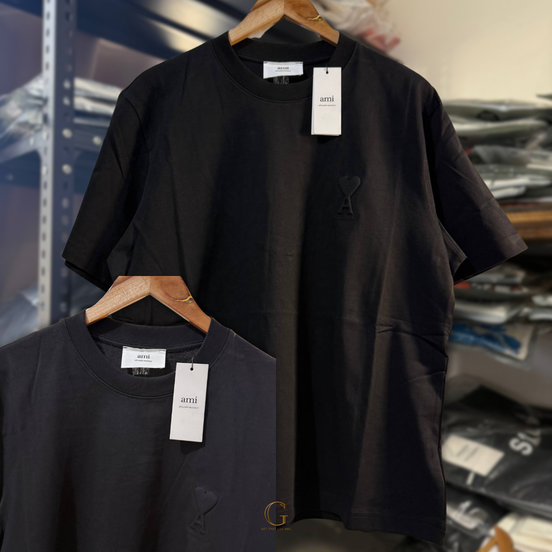 Ami Shirt EMBOSSED BLACK