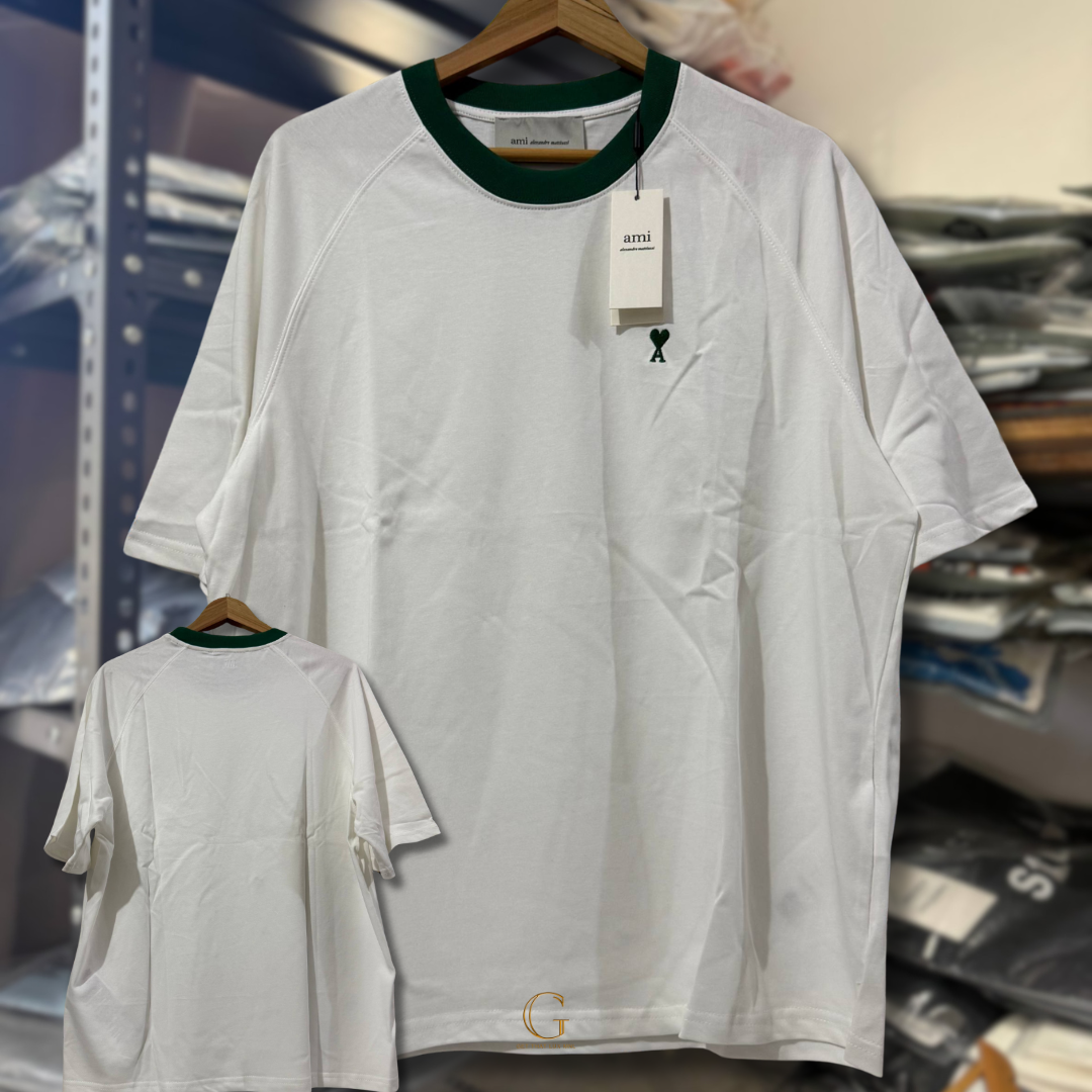 Ami Shirt TWO TONE WHITE