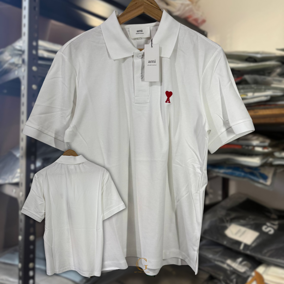 Ami Polo Shirt WHITE