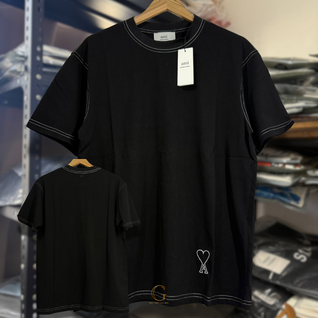 Ami Shirt STITCHES BLACK