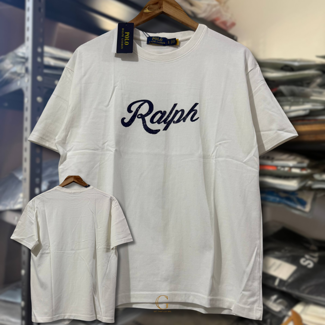 RALPH LAUREN SHIRT SCRIPT WHITE